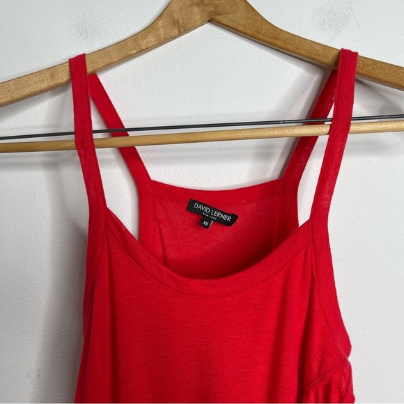 David Lerner Asymmetrical Ruffle Tank in Poppy Linen Blend Size XS Revolve - Picture 8 of 15